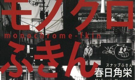 春日角栄-モノクロふきん